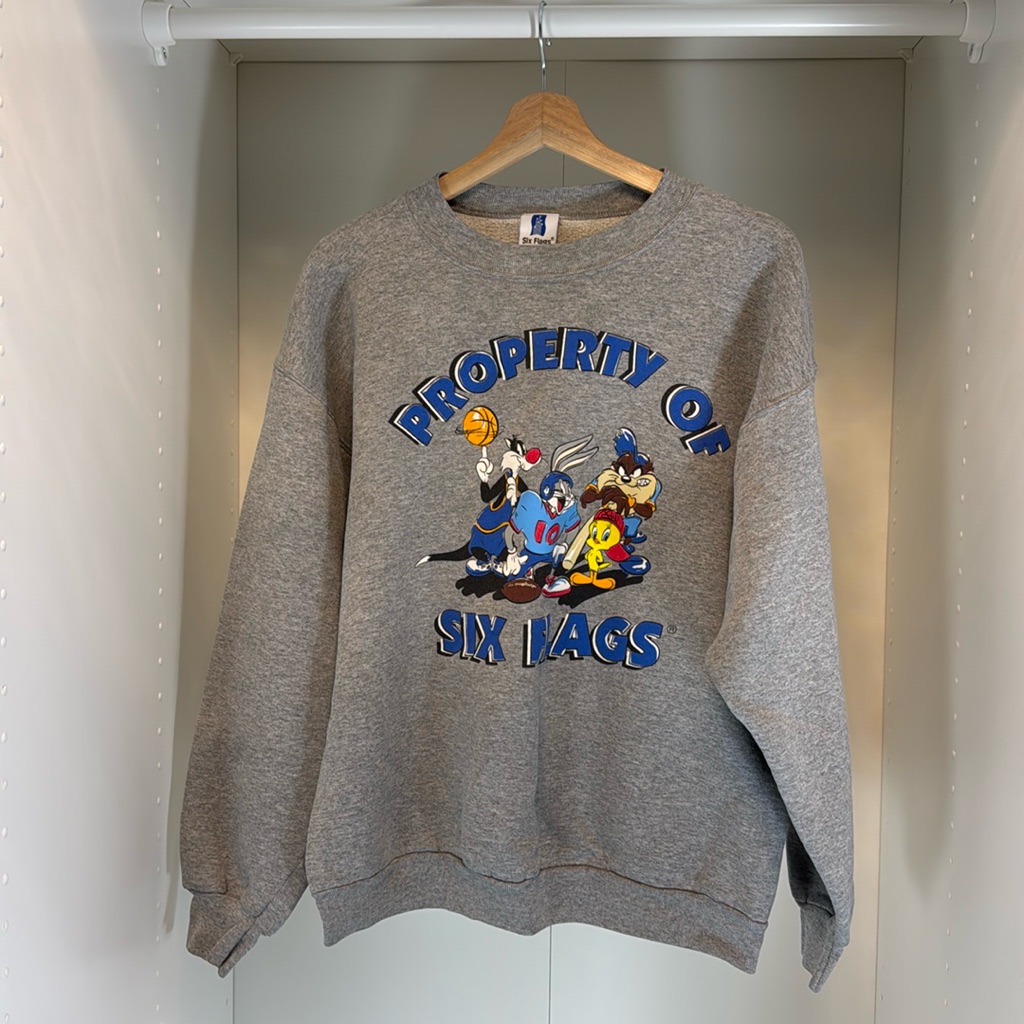 Euc 1998 Six Flags Theme Park Sweatshirt Size Large